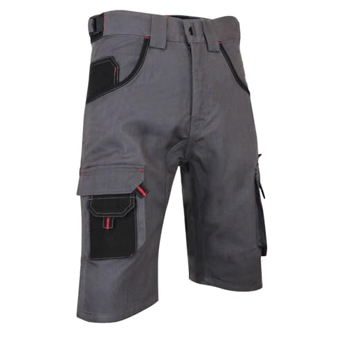 LMA Workwear 6027 CALCAIRE Kurze Arbeitshose, Größe 48, Nacht Grau/Schwarz von LMA Workwear
