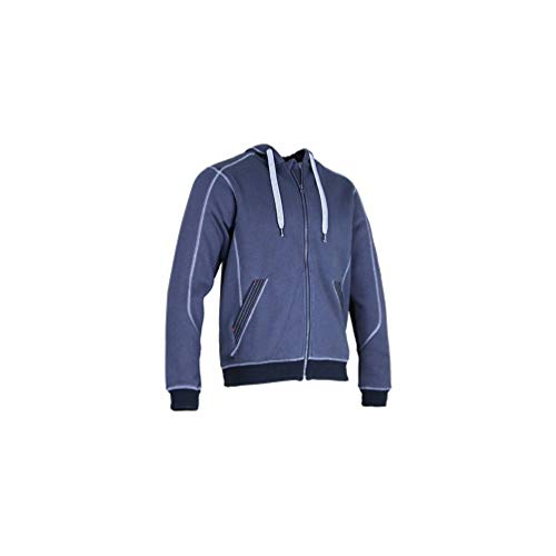 LMA Workwear 8048 CHARPENTE Kontrastfutter Sweatshirt mit Kapuze, Größe 2XL, Grau/Schwarz von LMA Workwear