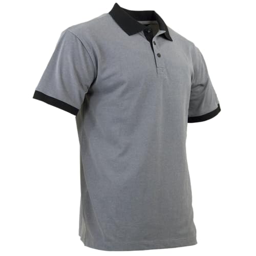 LMA Workwear 9182 DALLE Zweifarbiges Kurzer Ärmel Poloshirt, Größe M, Anthrazit/Schwarz von LMA Workwear