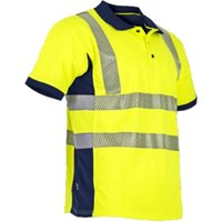 Arbeits-Polo MC MAILLE HV VISION - MARINE/NEONGELB 3XL - 7 von LMA