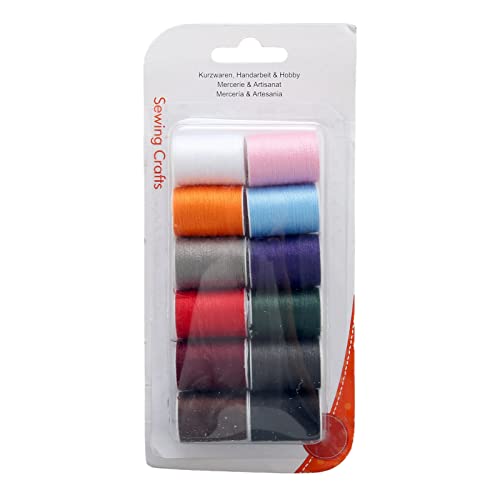 12 PCs Nähfaden Polyester Bunt Haushalt Stickfäden Hand Nähfaden 12 PCs Nähfaden Polyester Bunt Haushalt Stickfäden Hand Nähfaden von LMHHMIN