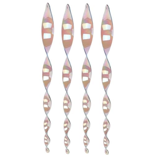 4pcs Garten Spirale rotierender Vogelhänge reflektierender Vogeldekoration von LMHHMIN