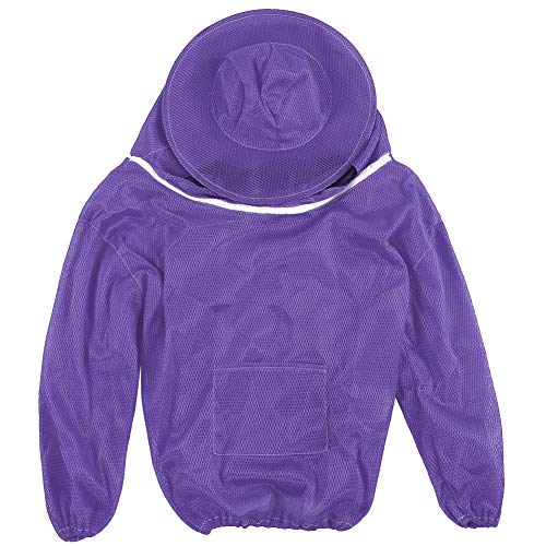 Bienenzuchtwerkzeuge professionelle Imkerei Schutzjacke Imker Schleieranzug Smock (Lila) von LMHHMIN