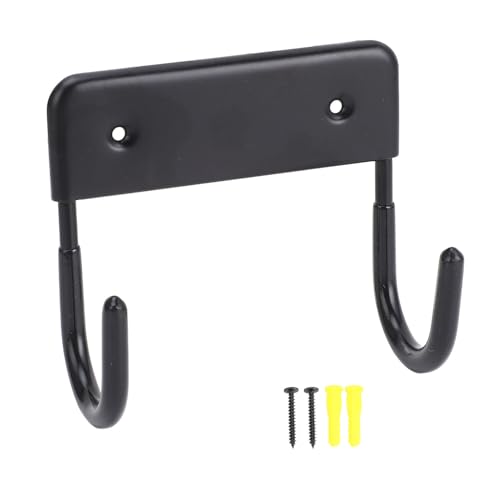 Bügelbrett Haken Stabil Multifunktion ale Platz sparende Bügelbrett Wand halter (Matt schwarz) von LMHHMIN