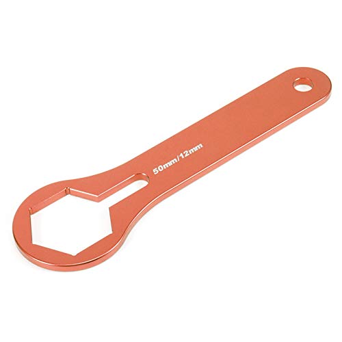 LMHHMIN Fork Cap Wrach 50 mm Motor Stoßdämpfer -Werkzeughaltswerkzeuganpassung für 125 150 250 350 450 550 SX XCWP (Orange) von LMHHMIN