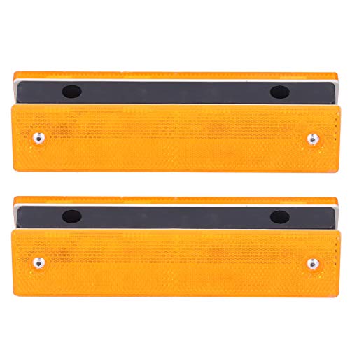 Rechteck-Reflektieren des Schild Straßen-Ständer-Markierung Autobahn-Verkehrs warnanlagen 2PCS (Doppelt gelb) von LMHHMIN