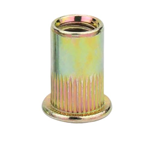 2/10 Stück 6#-32 8#-32 10#-24 32 1/4-20 5/16-18 3/8-16 1/2-13 Standard-Nietmutter mit flachem Kopf aus rostfreiem Stahl 304(Carbon Steel,5pcs 3l8-16) von LMLOZZ