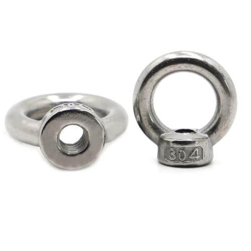 M3 M4 M5 M6 M8 M10 M12 304 Edelstahl Hebeöse Mutter Schleife Loch Ring Gewinde Mutter(M5 1pc) von LMLOZZ