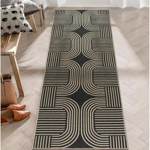 Teppich Läufer Flur Lang Flurläufe, küchenteppich Waschbar Teppichläufer Flur rutschfest, Flur Läufer Teppich, Teppich Wohnzimmer Korridor Teppich Läufer für Küche Eingang Schlafzimmer Schwarz Teppich Läufer Flur Lang Flurläufe, küchenteppich Waschbar Teppichläufer Flur rutschfest, Flur Läufer Teppich, Teppich Wohnzimmer Korridor Teppich Läufer für Küche Eingang Schlafzimmer Schwarz von LMLZRL