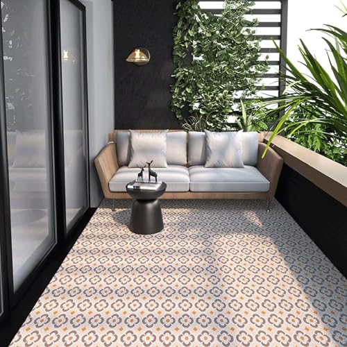 Teppich Wetterfest, UV-beständig Wendbar Faltbar Teppich Waschbar Für den Balkon Garten Teppich für Terrasse Picknick PVC Teppich Reversible Camping Patio Wasserdichter Außenbereich für Terrasse Teppich Wetterfest, UV-beständig Wendbar Faltbar Teppich Waschbar Für den Balkon Garten Teppich für Terrasse Picknick PVC Teppich Reversible Camping Patio Wasserdichter Außenbereich für Terrasse von LMLZRL