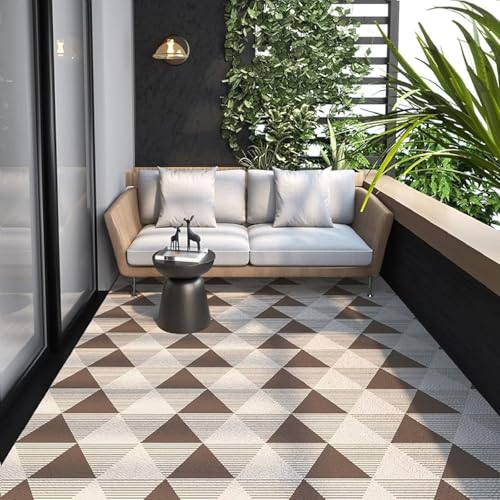 Teppich Wetterfest, UV-beständig Wendbar Faltbar Teppich Waschbar Für den Balkon Garten Teppich für Terrasse Picknick PVC Teppich Reversible Camping Patio Wasserdichter Außenbereich für Terrasse Teppich Wetterfest, UV-beständig Wendbar Faltbar Teppich Waschbar Für den Balkon Garten Teppich für Terrasse Picknick PVC Teppich Reversible Camping Patio Wasserdichter Außenbereich für Terrasse von LMLZRL