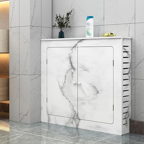 LMMIAOZ Heizkörper-Abdeckschrank aus Holz mit 2 Türen, modernes Design für das Wohnzimmer zu Hause und im Büro, stilvolle Wärmeableitung und Atmungsaktivität, einfache Montage un von LMMIAOZ