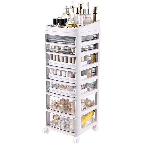 LMMIAOZ Mehrschichtiger Badezimmerschrank mit durchsichtigen Schubladen und Regalen für Wohnzimmer und Schlafzimmer von LMMIAOZ