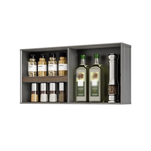 LMMIAOZ Wandmontierter Küchenschrank, Robustes Lagerregal, offenes Weinregal für Badezimmer, Esszimmer und Wohnzimmer, dekorativer Nizer (60 x 13 x 30 cm) von LMMIAOZ