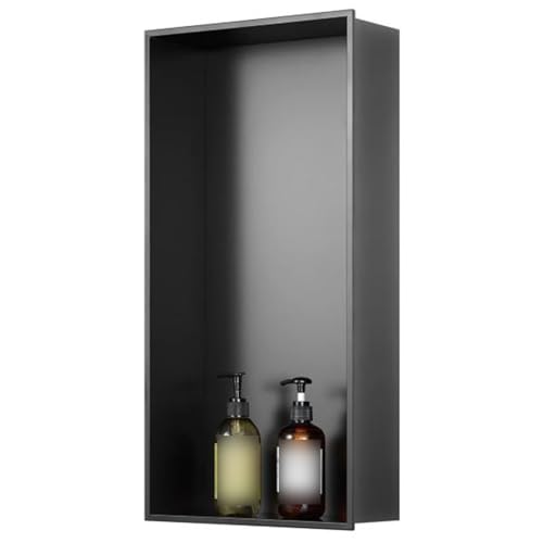 LMMIAOZ Wasserdichtes Duschregal aus Edelstahl, 28,35 x 12,6 Zoll, eingebettete Nischenaufbewahrung für Nassräume, für Badezimmer, Wohnzimmer, Shampoo und Toilettenartikel, Nize von LMMIAOZ