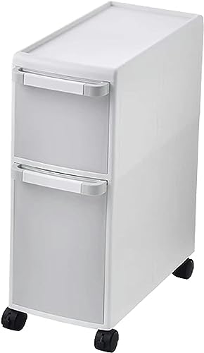 LMMIAOZ stapelbare Aufbewahrungsschubladen, Kleiner Eckschrank für das Badezimmer, schmaler Waschbecken-Organizer mit Schubladen und Rollen, Toilettenpapier-Organizer-Schrank von LMMIAOZ