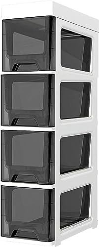 LMMIAOZ stapelbare Aufbewahrungsschubladen Badezimmer-Unterschrank, Aufbewahrungsschrank, 18 cm (7 Zoll), freistehender, schmaler Toilettenpapier-Aufbewahrungsschrank mit durchsi von LMMIAOZ