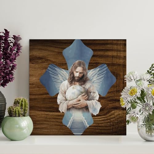 LMMIXEE Christliche religiöse Wanddekoration für Wohnzimmer, rustikale Wandkunst, Küche, Einweihungsgeschenk, 30,5 x 30,5 cm LMMIXEE Christliche religiöse Wanddekoration für Wohnzimmer, rustikale Wandkunst, Küche, Einweihungsgeschenk, 30,5 x 30,5 cm von LMMIXEE