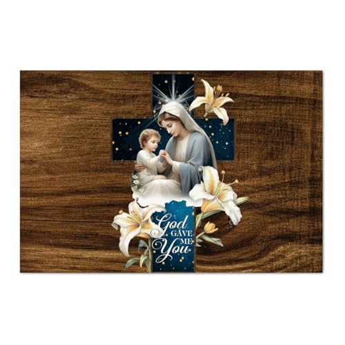 LMMIXEE Christliches Holzpalettenschild mit Bibelvers "God Gave Me You", 30,5 x 20,3 cm, Bauernhaus-Wandkunst, Heimdekoration, Aufhänger, Familienwanddekoration für Zuhause, Küche, Badezimmer LMMIXEE Christliches Holzpalettenschild mit Bibelvers "God Gave Me You", 30,5 x 20,3 cm, Bauernhaus-Wandkunst, Heimdekoration, Aufhänger, Familienwanddekoration für Zuhause, Küche, Badezimmer von LMMIXEE