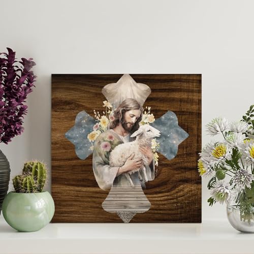 LMMIXEE Christliches Holzschild mit Aufschrift "Birth of Jesus", mit Bibelvers, Bauernhaus, Wandkunst, rustikale Wanddekoration, religiöses Zitat für Wohnzimmer, Schlafzimmer, Büro, 20,3 x 20,3 cm LMMIXEE Christliches Holzschild mit Aufschrift "Birth of Jesus", mit Bibelvers, Bauernhaus, Wandkunst, rustikale Wanddekoration, religiöses Zitat für Wohnzimmer, Schlafzimmer, Büro, 20,3 x 20,3 cm von LMMIXEE