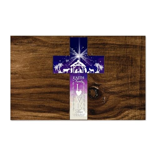 LMMIXEE Holzschild "Faith Family Love Hope Trust", moderner Druck, christliche, religiöse Wanddekorationen für Wohnzimmer, rustikale Wandkunst, Küche, Retro-Hängeschild, Einweihungsgeschenk, 40,6 x LMMIXEE Holzschild "Faith Family Love Hope Trust", moderner Druck, christliche, religiöse Wanddekorationen für Wohnzimmer, rustikale Wandkunst, Küche, Retro-Hängeschild, Einweihungsgeschenk, 40,6 x von LMMIXEE