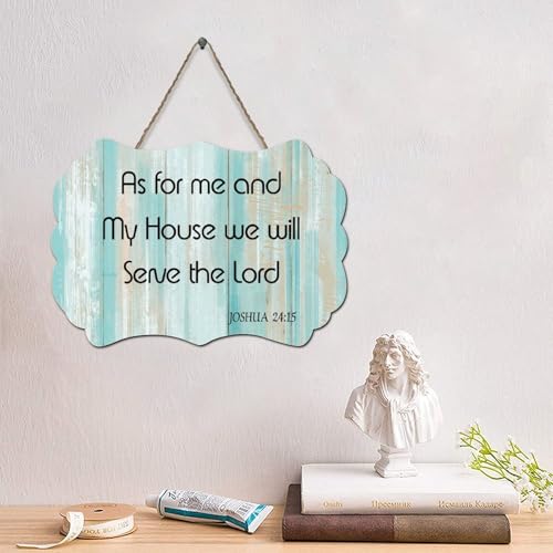 LMMIXEE Holzschild mit Aufschrift "As for Me My House We Will Serve The Lord", rustikale Schrift, christliche Wanddekorationen für Wohnzimmer, rustikale Wandkunst, Küche, Retro-Hängeschild, 15,2 x LMMIXEE Holzschild mit Aufschrift "As for Me My House We Will Serve The Lord", rustikale Schrift, christliche Wanddekorationen für Wohnzimmer, rustikale Wandkunst, Küche, Retro-Hängeschild, 15,2 x von LMMIXEE