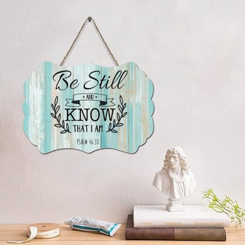 LMMIXEE Holzschild mit Aufschrift "Be Still And Know That I Am God", Psalm 4610, christliches Holzschild, rustikaler Wandaufhänger, Wandkunst, religiöses Zitat für Schlafzimmer, Wohnzimmer, 15,2 x LMMIXEE Holzschild mit Aufschrift "Be Still And Know That I Am God", Psalm 4610, christliches Holzschild, rustikaler Wandaufhänger, Wandkunst, religiöses Zitat für Schlafzimmer, Wohnzimmer, 15,2 x von LMMIXEE