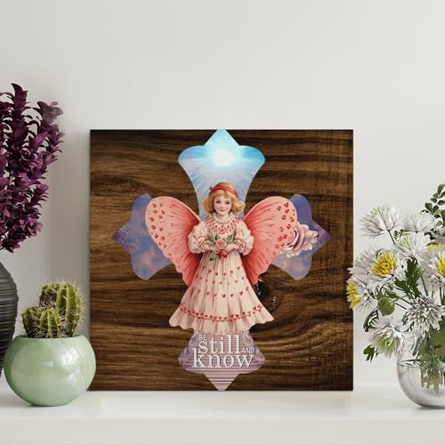 LMMIXEE Holzschild mit Aufschrift "Be still And Know", Jesus, Bibelvers, Holzschild, Bauernhaus-Dekoration, Wandkunst, Wandaufhänger, religiös für Zuhause, Schlafzimmer, Küche, Wohnzimmer, 20,3 x 20,3 LMMIXEE Holzschild mit Aufschrift "Be still And Know", Jesus, Bibelvers, Holzschild, Bauernhaus-Dekoration, Wandkunst, Wandaufhänger, religiös für Zuhause, Schlafzimmer, Küche, Wohnzimmer, 20,3 x 20,3 von LMMIXEE