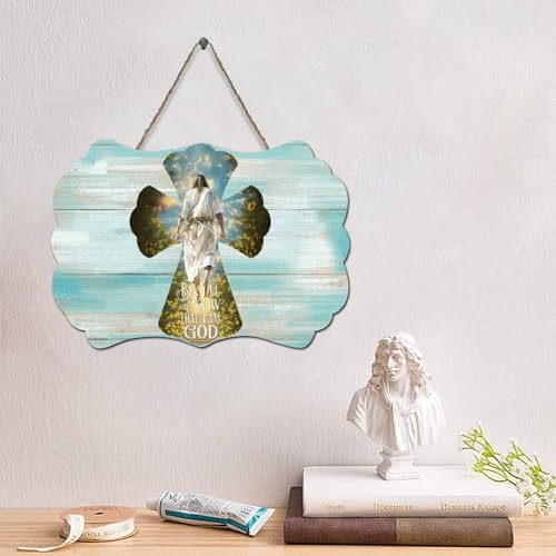 LMMIXEE Holzschild mit Aufschrift "Be still And Know That I Am God", Jesus, Bibelvers, Holzschild, Bauernhaus, Wandkunst, rustikale Wanddekoration, religiös für Zuhause, Küche, Badezimmer, Wohnzimmer LMMIXEE Holzschild mit Aufschrift "Be still And Know That I Am God", Jesus, Bibelvers, Holzschild, Bauernhaus, Wandkunst, rustikale Wanddekoration, religiös für Zuhause, Küche, Badezimmer, Wohnzimmer von LMMIXEE