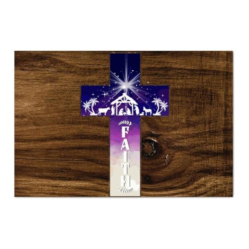 LMMIXEE Holzschild mit Aufschrift "Faith", christlich, religiös, motivierend, Wanddekorationen für Wohnzimmer, rustikale Wandkunst, Küche, Retro-Schild, Einweihungsgeschenk, 30,5 x 20,3 cm LMMIXEE Holzschild mit Aufschrift "Faith", christlich, religiös, motivierend, Wanddekorationen für Wohnzimmer, rustikale Wandkunst, Küche, Retro-Schild, Einweihungsgeschenk, 30,5 x 20,3 cm von LMMIXEE