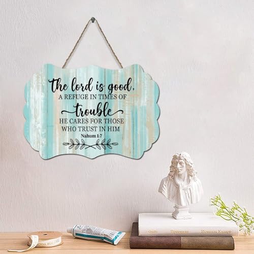 LMMIXEE Holzschild mit Aufschrift "The Lord Is Good", Jesus, Bibelvers, Holzschild, Bauernhaus, Wandkunst, rustikale Wanddekoration, christlich für Zuhause, Schlafzimmer, Wohnzimmer LMMIXEE Holzschild mit Aufschrift "The Lord Is Good", Jesus, Bibelvers, Holzschild, Bauernhaus, Wandkunst, rustikale Wanddekoration, christlich für Zuhause, Schlafzimmer, Wohnzimmer von LMMIXEE