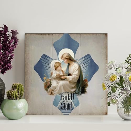 LMMIXEE Holzschild mit Bibelvers für "We Walk Faith", 30,5 x 30,5 cm, rustikale christliche Holz-Wandkunst, Bauernhaus-Dekoration, Küchen-Wandschild, Heimdekoration, Einweihungsgeschenk LMMIXEE Holzschild mit Bibelvers für "We Walk Faith", 30,5 x 30,5 cm, rustikale christliche Holz-Wandkunst, Bauernhaus-Dekoration, Küchen-Wandschild, Heimdekoration, Einweihungsgeschenk von LMMIXEE