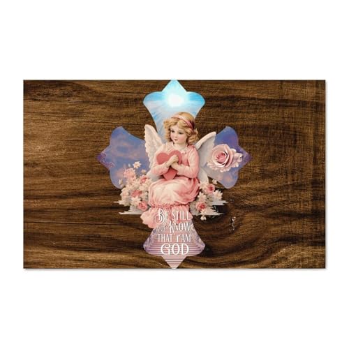 LMMIXEE Holzschild mit Bibelvers im Retro-Stil, Aufschrift "Be still and Know That I Am God", 40,6 x 25,4 cm, rustikale christliche Holz-Wandkunst, Bauernhaus-Dekor, Küchen-Wandschild, Heimdekoration LMMIXEE Holzschild mit Bibelvers im Retro-Stil, Aufschrift "Be still and Know That I Am God", 40,6 x 25,4 cm, rustikale christliche Holz-Wandkunst, Bauernhaus-Dekor, Küchen-Wandschild, Heimdekoration von LMMIXEE