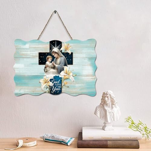 LMMIXEE Holzschild mit Bibelvers im Retro-Stil mit Bibelvers "God Gave Me You", 10,2 x 15,2 cm, Bauernhaus, Wandkunst, Wanddekoration, Wandaufhänger für Zuhause, Küche, Badezimmer, Wohnzimmer LMMIXEE Holzschild mit Bibelvers im Retro-Stil mit Bibelvers "God Gave Me You", 10,2 x 15,2 cm, Bauernhaus, Wandkunst, Wanddekoration, Wandaufhänger für Zuhause, Küche, Badezimmer, Wohnzimmer von LMMIXEE