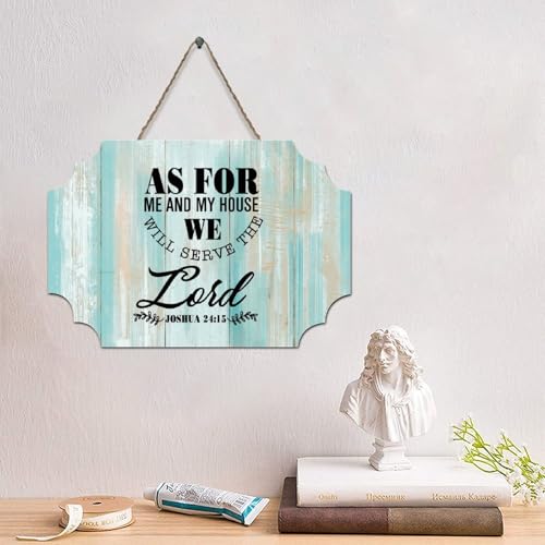 LMMIXEE Holzschild mit Bibelvers im Vintage-Stil, Aufschrift "As for Me My House", 10,2 x 15,2 cm, Schriftdruck, Familien-Wanddekoration, Wanddekoration, Wandkunst für Zuhause, Schlafzimmer, Küche LMMIXEE Holzschild mit Bibelvers im Vintage-Stil, Aufschrift "As for Me My House", 10,2 x 15,2 cm, Schriftdruck, Familien-Wanddekoration, Wanddekoration, Wandkunst für Zuhause, Schlafzimmer, Küche von LMMIXEE