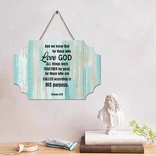 LMMIXEE Holzschild mit Bibelvers und Aufschrift "And We Know That for Thoe", rustikaler Wandaufhänger, Bauernhaus, Wandkunst, Jesus-Zitat für Zuhause, Küche, Badezimmer, Wohnzimmer, 15,2 x 25,4 cm LMMIXEE Holzschild mit Bibelvers und Aufschrift "And We Know That for Thoe", rustikaler Wandaufhänger, Bauernhaus, Wandkunst, Jesus-Zitat für Zuhause, Küche, Badezimmer, Wohnzimmer, 15,2 x 25,4 cm von LMMIXEE