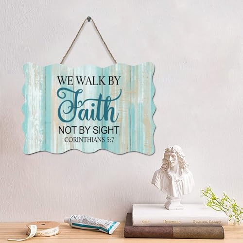 LMMIXEE Holzschild mit Bibelvers und Aufschrift "I Can Do All Thing Thing" (in englischer Sprache), rustikaler Wandaufhänger, Bauernhaus, Wandkunst, christlich für Zuhause, Küche, Badezimmer von LMMIXEE