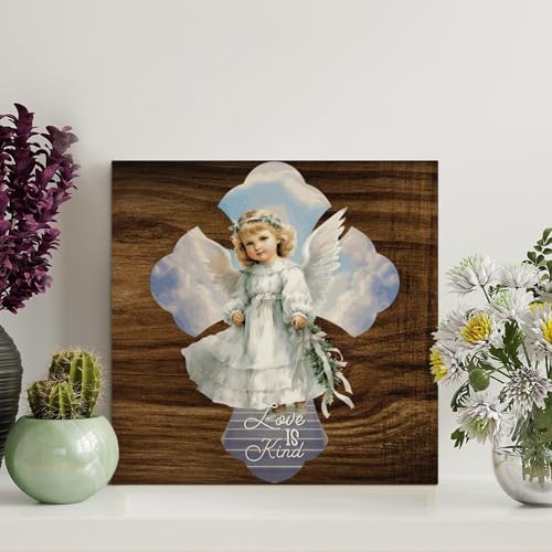 LMMIXEE Holzschild mit Bibelvers und Aufschrift "Love Is Kind", rustikale Wanddekoration, christliches Zitat für Zuhause, Küche, Badezimmer, Wohnzimmer, 20,3 x 20,3 cm LMMIXEE Holzschild mit Bibelvers und Aufschrift "Love Is Kind", rustikale Wanddekoration, christliches Zitat für Zuhause, Küche, Badezimmer, Wohnzimmer, 20,3 x 20,3 cm von LMMIXEE