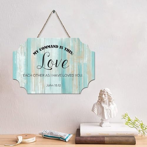 LMMIXEE Holzschild mit Bibelvers und Aufschrift "My Command Is This Love Every", rustikale Wanddekoration, christliches Zitat für Zuhause, Küche, Wohnzimmer, Café, Bar, 10,2 x 15,2 cm LMMIXEE Holzschild mit Bibelvers und Aufschrift "My Command Is This Love Every", rustikale Wanddekoration, christliches Zitat für Zuhause, Küche, Wohnzimmer, Café, Bar, 10,2 x 15,2 cm von LMMIXEE