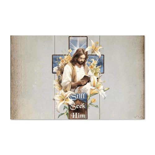 LMMIXEE Holzschild mit Bibelvers und Aufschrift "Wise Men still seek him", Bauernhaus, Wandkunst, rustikale Wanddekoration, christlich für Zuhause, Küche, Badezimmer, Wohnzimmer, 40,6 x 25,4 cm LMMIXEE Holzschild mit Bibelvers und Aufschrift "Wise Men still seek him", Bauernhaus, Wandkunst, rustikale Wanddekoration, christlich für Zuhause, Küche, Badezimmer, Wohnzimmer, 40,6 x 25,4 cm von LMMIXEE