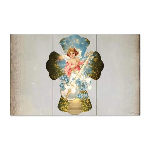 LMMIXEE Holzschild mit Engelskreuz, Bibelvers, christliches Holzschild, rustikaler Wandaufhänger, Bauernhaus, Wandkunst, Jesus-Zitat für Zuhause, Schlafzimmer, Wohnzimmer, Hochzeitsgeschenke, 40,6 x LMMIXEE Holzschild mit Engelskreuz, Bibelvers, christliches Holzschild, rustikaler Wandaufhänger, Bauernhaus, Wandkunst, Jesus-Zitat für Zuhause, Schlafzimmer, Wohnzimmer, Hochzeitsgeschenke, 40,6 x von LMMIXEE