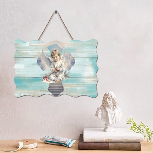 LMMIXEE Holzschild mit Engelskreuz, Jesus, Bibelvers, Holzschild, Bauernhaus, Familie, Wandkunst, rustikale Wanddekoration, religiöses Zitat für Zuhause, Küche, Badezimmer, Wohnzimmer, 15,2 x 25,4 cm LMMIXEE Holzschild mit Engelskreuz, Jesus, Bibelvers, Holzschild, Bauernhaus, Familie, Wandkunst, rustikale Wanddekoration, religiöses Zitat für Zuhause, Küche, Badezimmer, Wohnzimmer, 15,2 x 25,4 cm von LMMIXEE