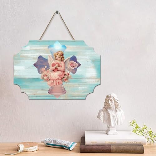 LMMIXEE Holzschild mit Engelskreuz, böhmische Schrift, christliche, religiöse Wandkunst, rustikale Wanddekorationen für Wohnzimmer, Küche, Retro-Hängeschild, Einweihungsgeschenk, 10,2 x 15,2 cm LMMIXEE Holzschild mit Engelskreuz, böhmische Schrift, christliche, religiöse Wandkunst, rustikale Wanddekorationen für Wohnzimmer, Küche, Retro-Hängeschild, Einweihungsgeschenk, 10,2 x 15,2 cm von LMMIXEE