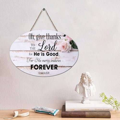 LMMIXEE Holzschilder, Bibelvers, christliches Holzschild, Bauernhaus, Wandkunst, rustikale Wanddekoration, religiös für Zuhause, Küche, Badezimmer, Wohnzimmer, 15,2 x 25,4 cm LMMIXEE Holzschilder, Bibelvers, christliches Holzschild, Bauernhaus, Wandkunst, rustikale Wanddekoration, religiös für Zuhause, Küche, Badezimmer, Wohnzimmer, 15,2 x 25,4 cm von LMMIXEE