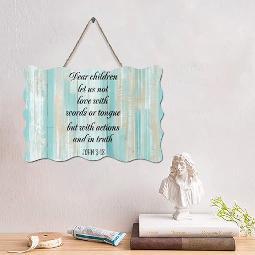 LMMIXEE Holzschilder, Bibelvers, christliches Holzschild, Wanddekoration, Wandkunst, Wandaufhänger, religiöser Glaube, für Wohnzimmer, Schlafzimmer, 10,2 x 15,2 cm LMMIXEE Holzschilder, Bibelvers, christliches Holzschild, Wanddekoration, Wandkunst, Wandaufhänger, religiöser Glaube, für Wohnzimmer, Schlafzimmer, 10,2 x 15,2 cm von LMMIXEE