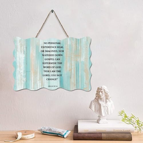 LMMIXEE Holzschilder mit Aufschrift "No Personal Experience Real Or Imagined", Jesus, Bibelvers, Holzschilder, Wandkunst, rustikale Wanddekoration, christliches Zitat für Zuhause, Küche, Badezimmer LMMIXEE Holzschilder mit Aufschrift "No Personal Experience Real Or Imagined", Jesus, Bibelvers, Holzschilder, Wandkunst, rustikale Wanddekoration, christliches Zitat für Zuhause, Küche, Badezimmer von LMMIXEE
