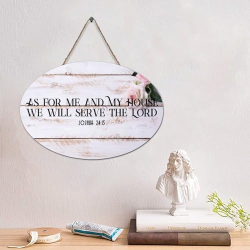 LMMIXEE Lustiges Holzschild mit Bibelvers und Aufschrift "As for Me My House We Will Serve The Lord", 15,2 x 25,4 cm, rustikal, christlich, Wandkunst, Küche, Wandschild, Einweihungsgeschenk LMMIXEE Lustiges Holzschild mit Bibelvers und Aufschrift "As for Me My House We Will Serve The Lord", 15,2 x 25,4 cm, rustikal, christlich, Wandkunst, Küche, Wandschild, Einweihungsgeschenk von LMMIXEE