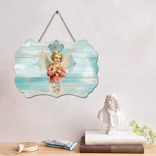 LMMIXEE Lustiges Holzschild mit Bibelvers und Aufschrift "I Am A Child of God", Holzschild, 15,2 x 25,4 cm, rustikal, christlich, Wandkunst, Bauernhaus-Dekoration, Küche, Retro-Schild LMMIXEE Lustiges Holzschild mit Bibelvers und Aufschrift "I Am A Child of God", Holzschild, 15,2 x 25,4 cm, rustikal, christlich, Wandkunst, Bauernhaus-Dekoration, Küche, Retro-Schild von LMMIXEE