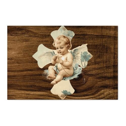 LMMIXEE Lustiges Jesus-Bibelvers aus Holz, Palettenschild, Engelskreuz, Holzschilder, 30,5 x 20,3 cm, christliches Bauernhaus, Wanddekoration, Wandkunst, Aufhänger, Heimdekoration für Schlafzimmer LMMIXEE Lustiges Jesus-Bibelvers aus Holz, Palettenschild, Engelskreuz, Holzschilder, 30,5 x 20,3 cm, christliches Bauernhaus, Wanddekoration, Wandkunst, Aufhänger, Heimdekoration für Schlafzimmer von LMMIXEE