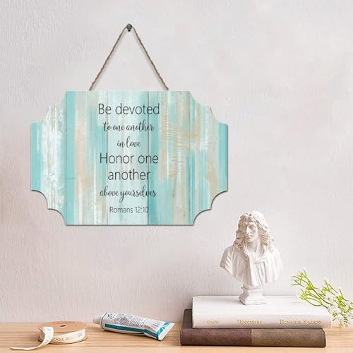 LMMIXEE Lustiges Jesus-Holz-Palettenschild "Be Devoted to One An In Love Honor One An LMMIXEE Lustiges Jesus-Holz-Palettenschild "Be Devoted to One An In Love Honor One An von LMMIXEE